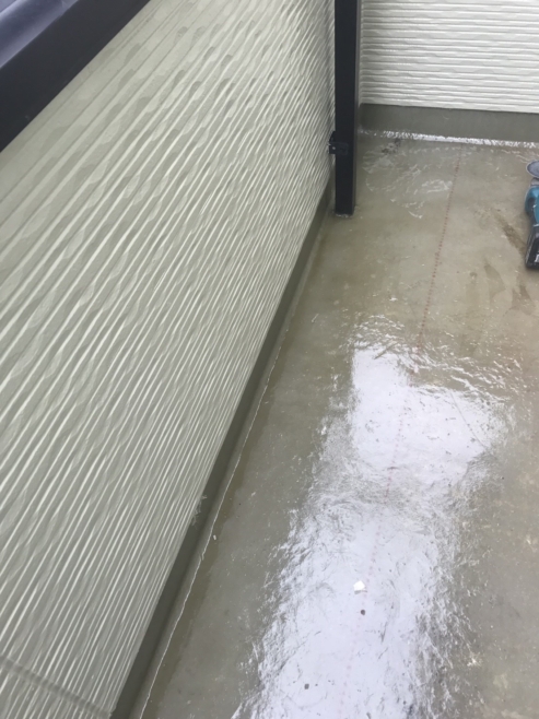 雨漏りによるベランダ雨漏り修理（FRP防水）｜埼玉県さいたま市大宮区のI様邸