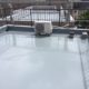 屋上のウレタン防水（通気緩衝工法）