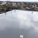 屋上の防水工事（ウレタン塗膜・密着工法）
