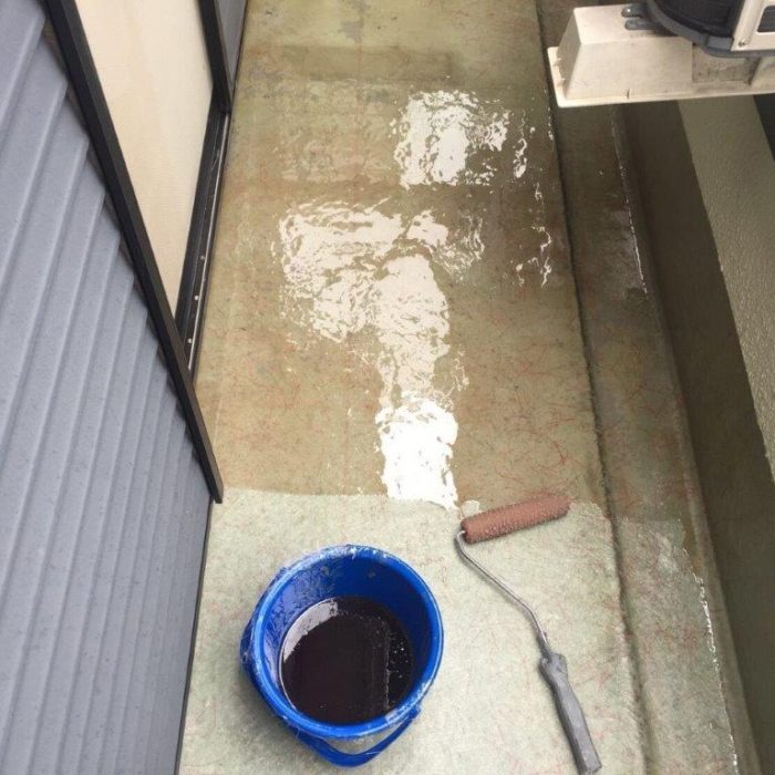 FRPによるベランダの防水工事｜埼玉県さいたま市大宮区のN様邸にて雨漏り修理