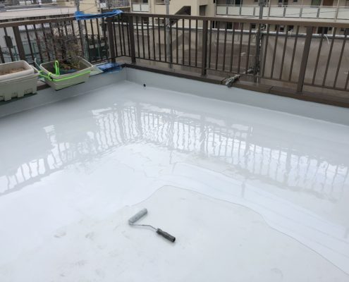 ウレタン防水2層目