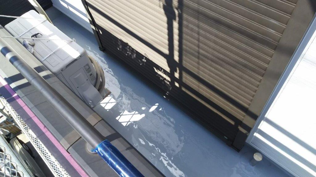モルタル防水層の劣化に伴うベランダの防水工事｜千葉県船橋市のI様邸にて雨漏り修理