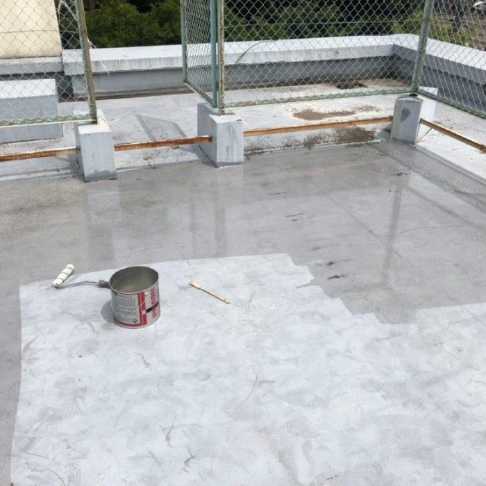 屋上のウレタン防水工事（部分補修）｜埼玉県さいたま市桜区のTマンションにて雨漏り修理