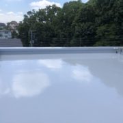 屋上のウレタン防水施工完了