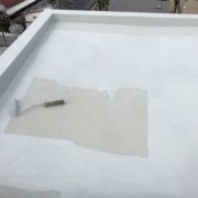 ウレタン防水材 2層目の塗布