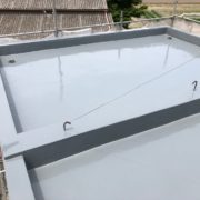 屋上の防水工事完工