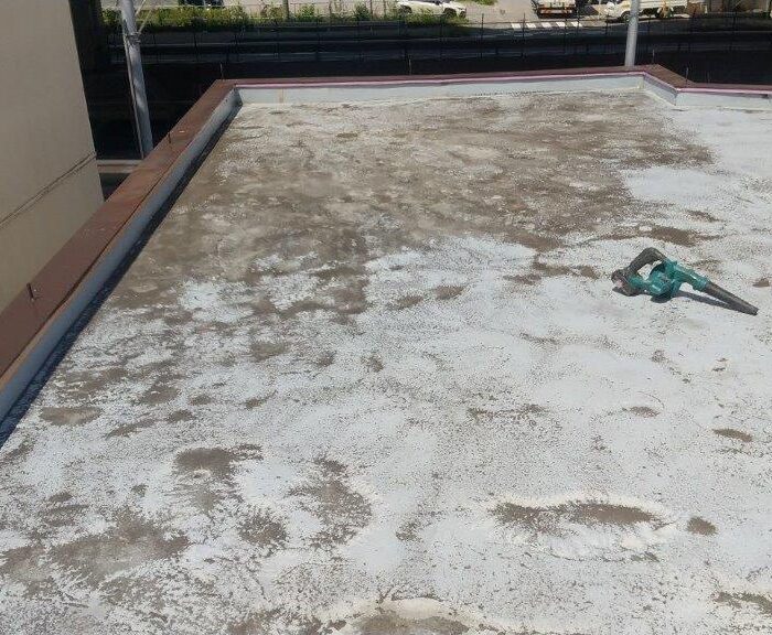 東京都足立区舎人 倉庫屋上防水 施工前 既存防水層劣化状態