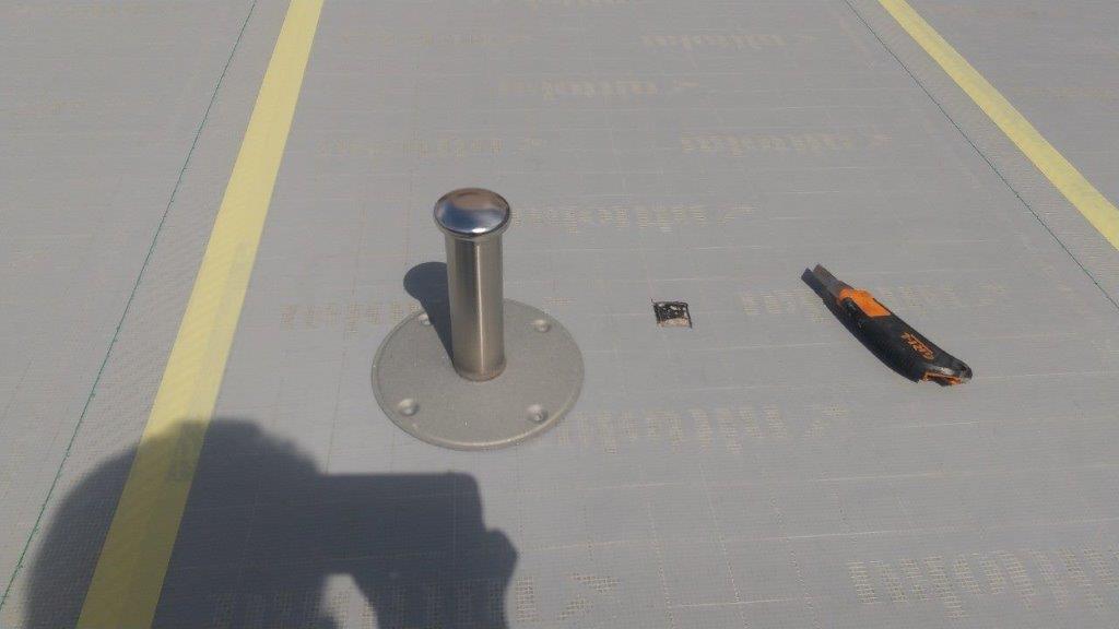 東京都足立区舎人 工場屋上防水 脱気筒設置