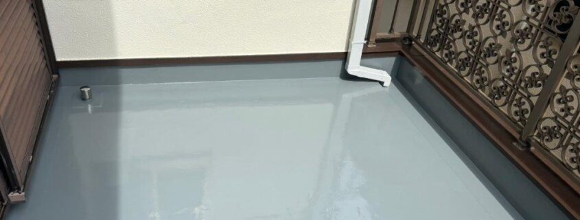 東京都杉並区 戸建てルーフバルコニー防水 施工後全景