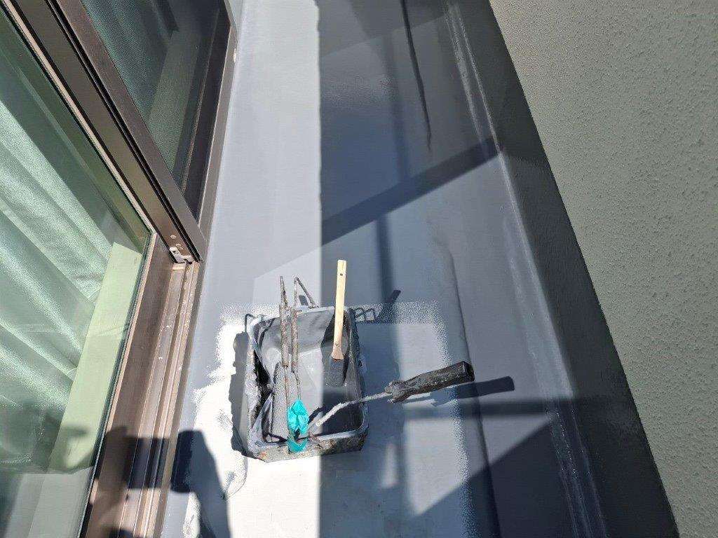 神奈川県鎌倉市 ベランダ防水 トップコート施工