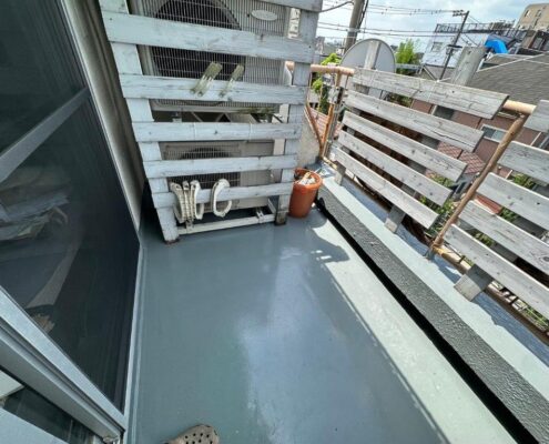 東京都目黒区 マンションベランダ防水 施工完了